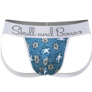 NWT SKULL AND BONES
BLUE MID-CENTURY JOCK